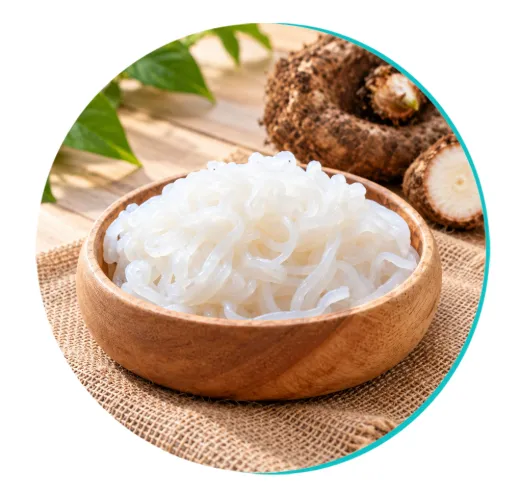 Konjac root and konjac fiber powder