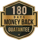 180 days money back guarantee seal
