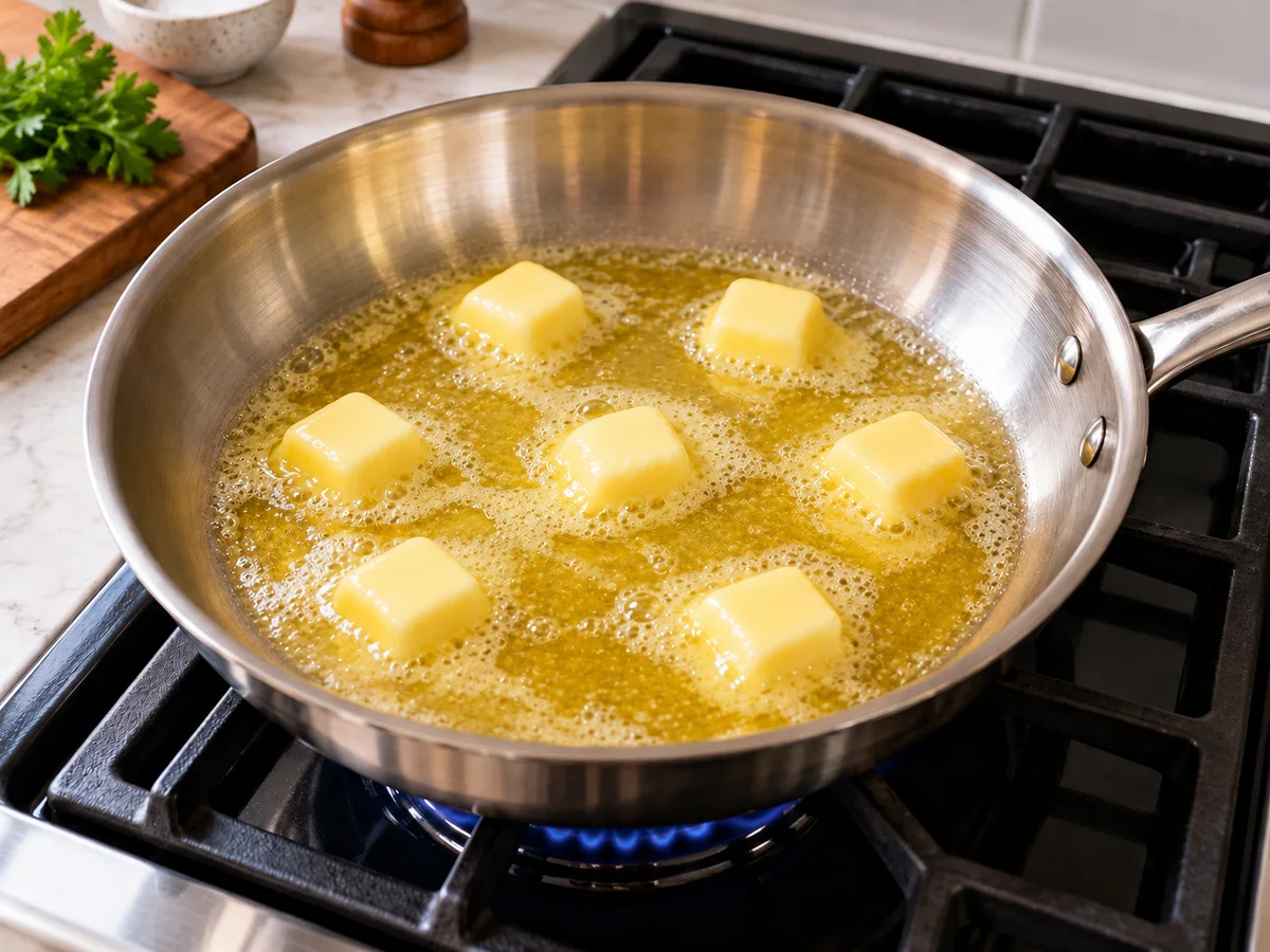 Illustration: every butter cube melting